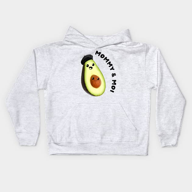 avocado mommy & moi Kids Hoodie by mystudiocreate